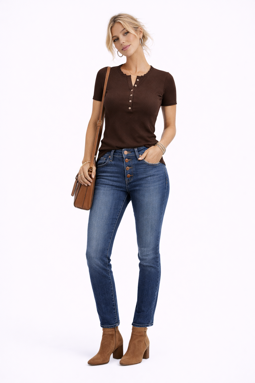 Camiseta Ajustada Casual SoftFit™ – Estilo Natural y Comodidad Total