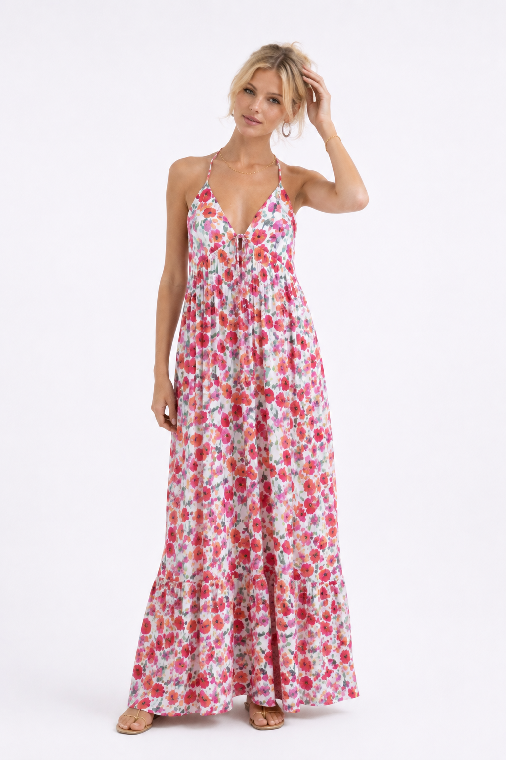 FloraLuxe™ | Vestido Boho Floral Premium de Verano