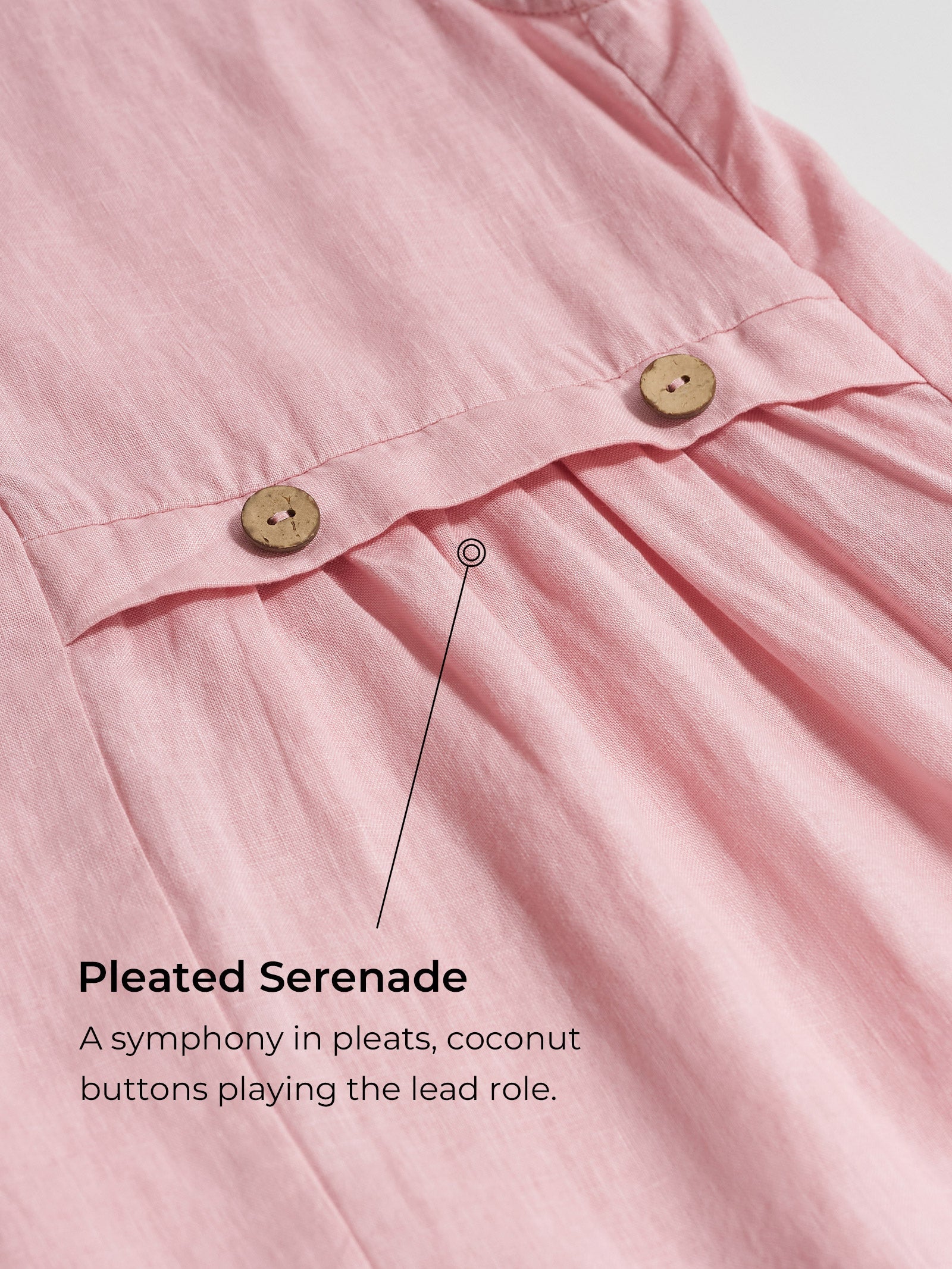 Elisabeth - Vestido midi sin mangas clásico con pliegues.