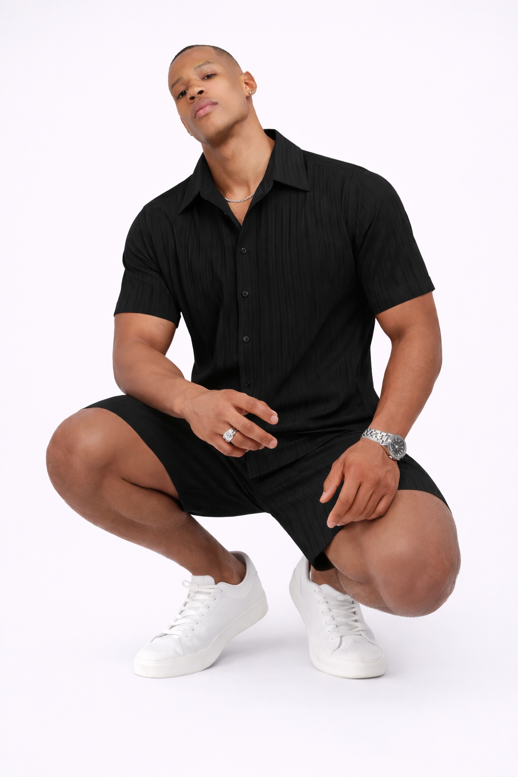 Conjunto Premium Verano Elite™ Camisa Texturizada