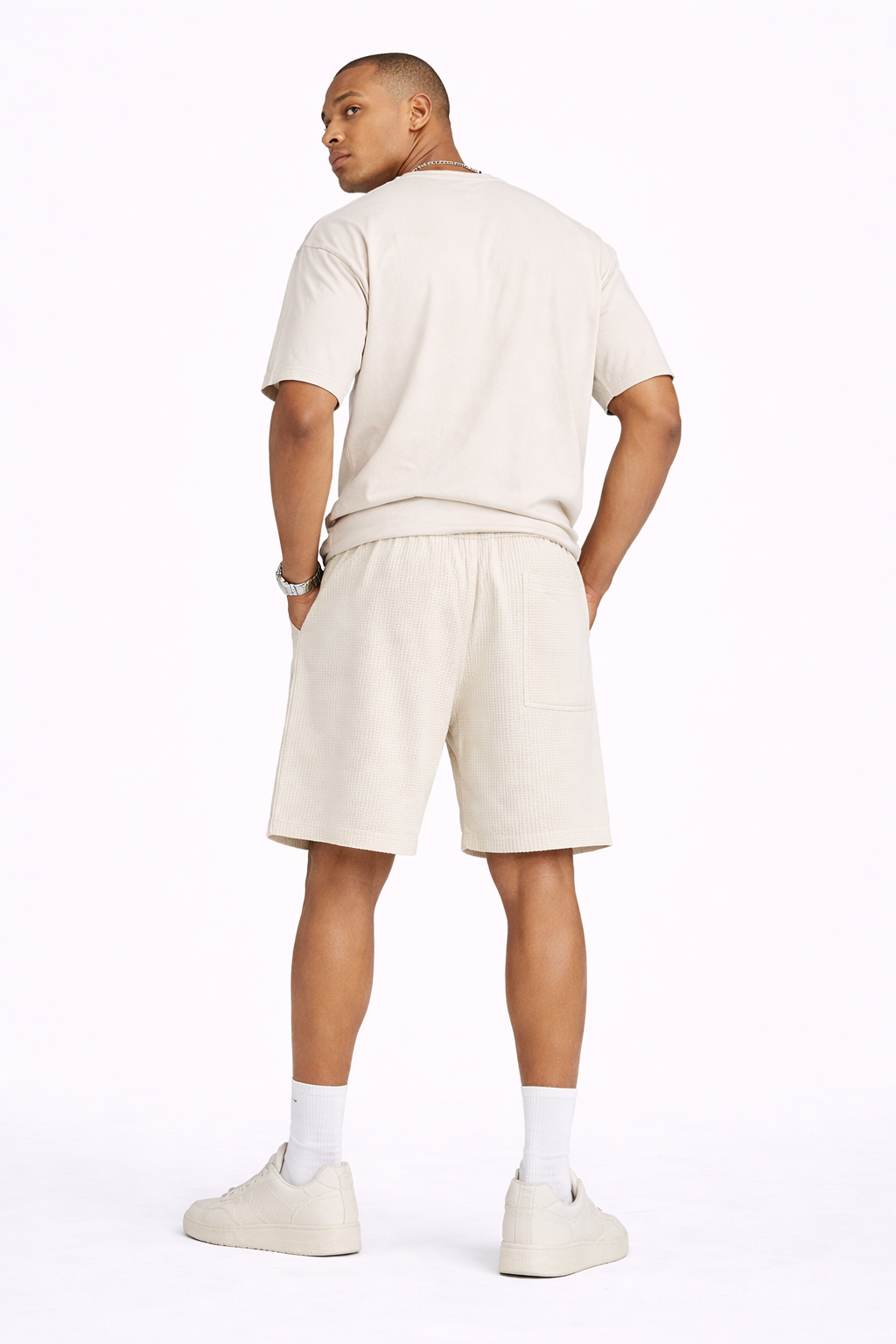 Short de Hombre con Cintura Elástica y Cordón Ajustable – Tejido Suave y Cómodo™