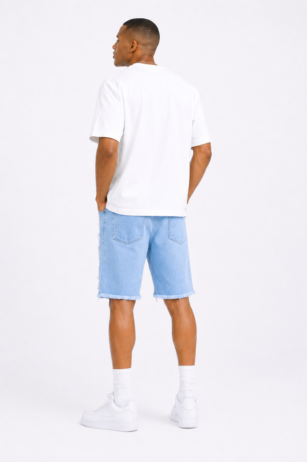 Essential Urban Shorts™ – Short Denim Roto Oversize | Estilo Streetwear Premium