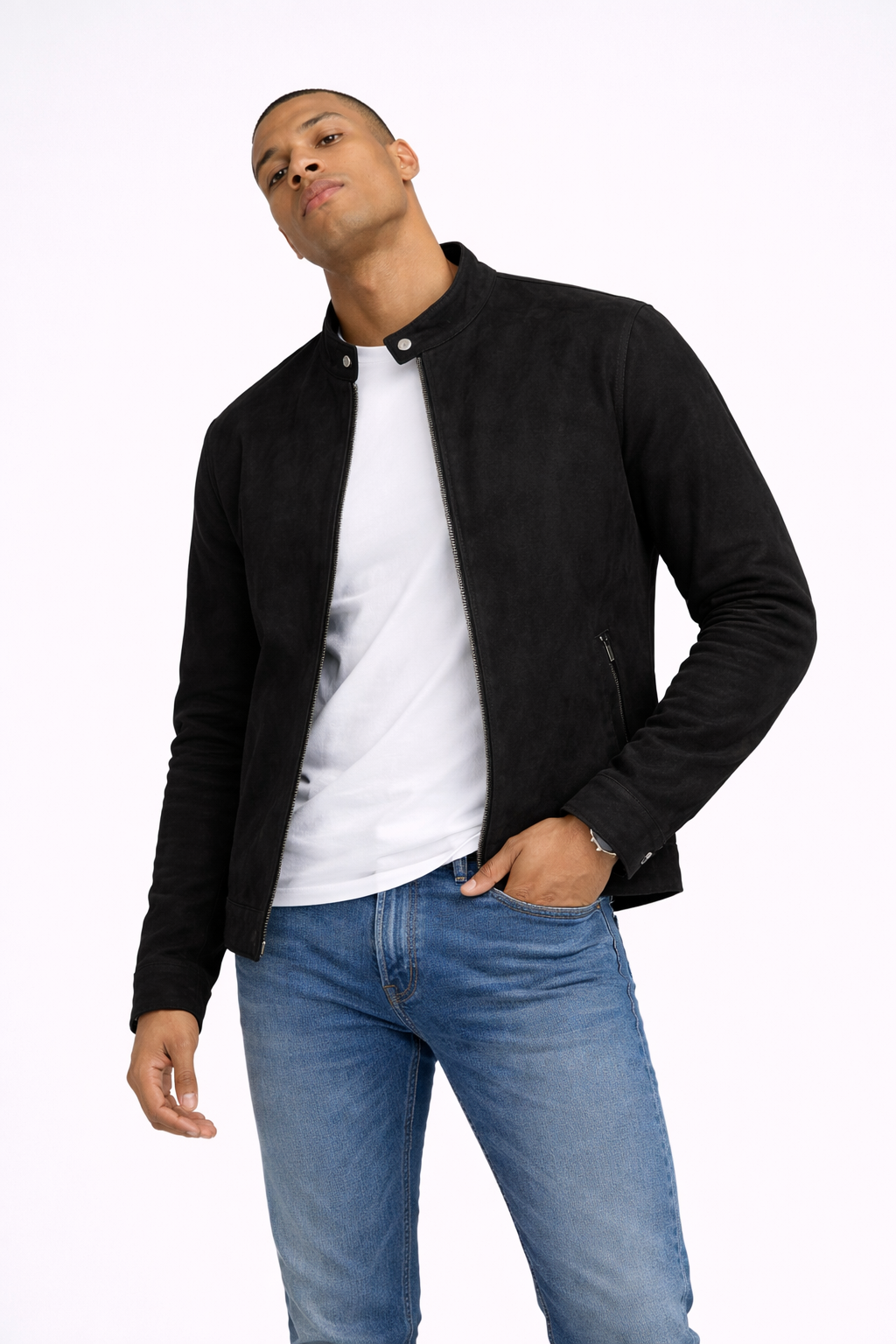 Chaqueta Premium Racer™ Hombre – Diseño Minimalista, Corte Slim y Acabado Exclusivo