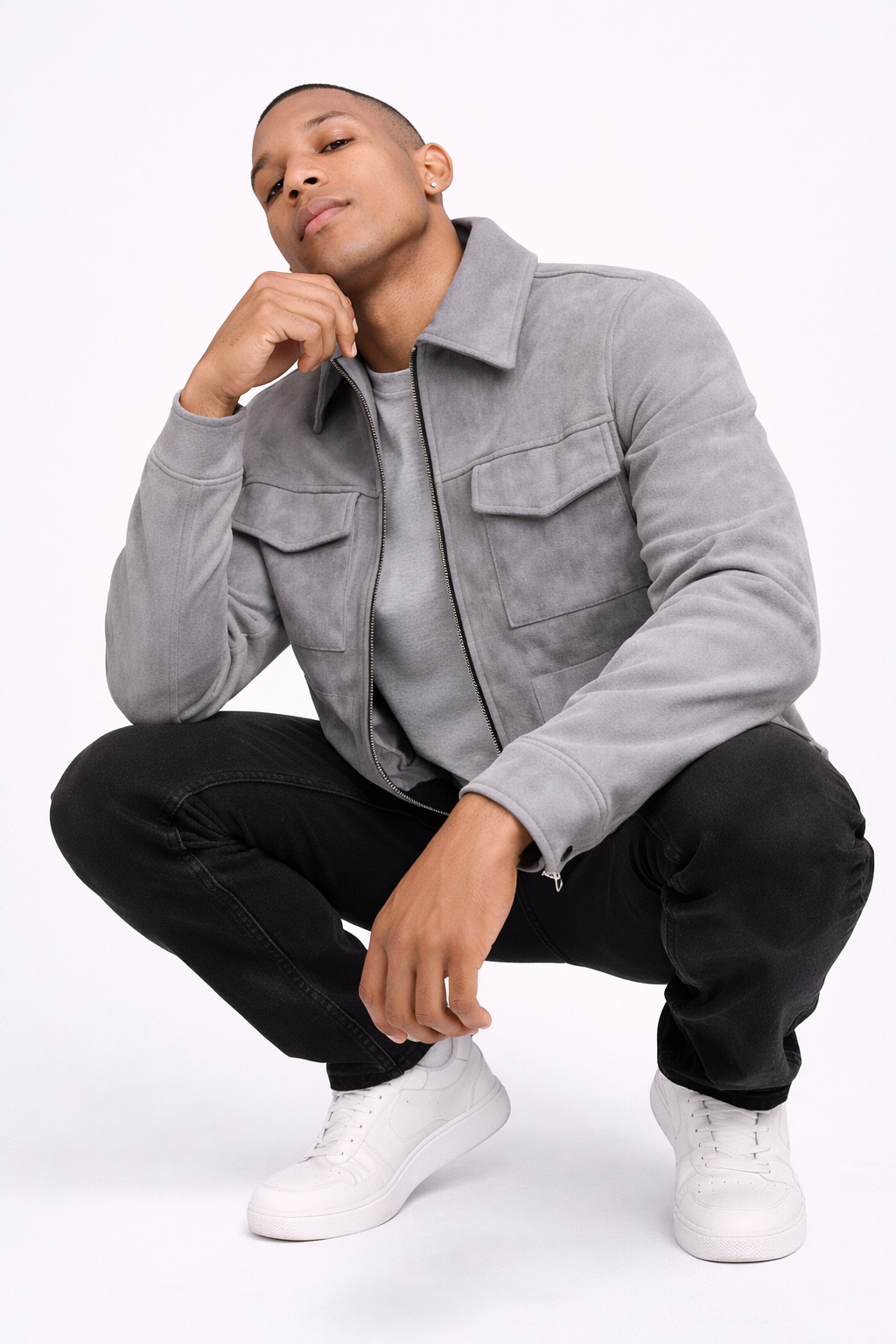 Chaqueta Efecto Ante Hombre™ | Estilo Elegante Casual y Diseño Moderno
