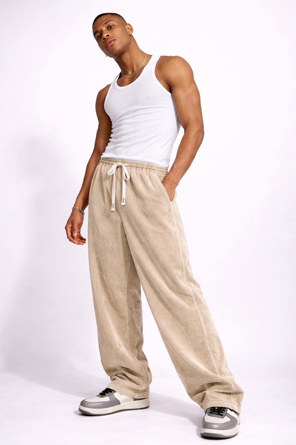 Pantalón Corduroy Wide Fit