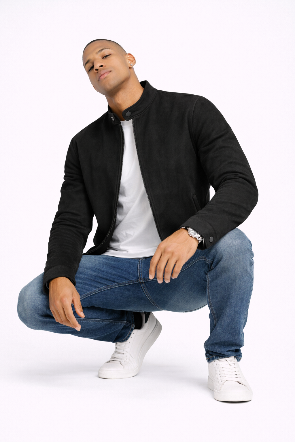 Chaqueta Premium Racer™ Hombre – Diseño Minimalista, Corte Slim y Acabado Exclusivo