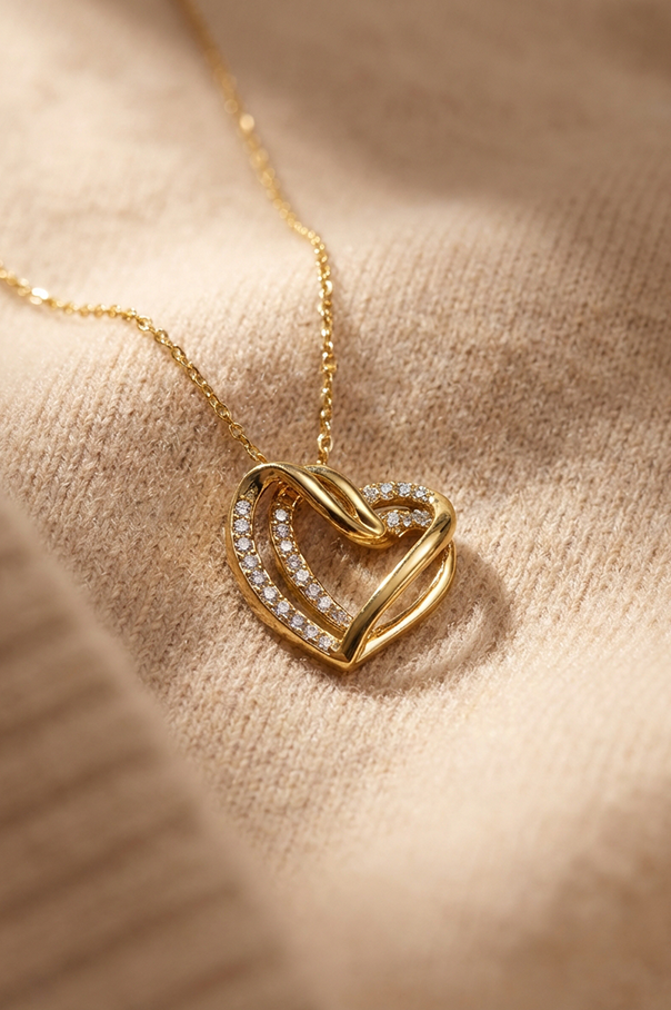 Eternal Heart™ –  Collar Elegante de Corazón con Brillo
