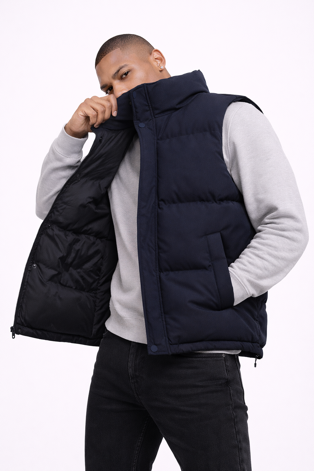 Chaleco Acolchado Minimalista Hombre™ Moderno y Ligero
