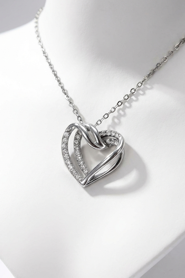 Eternal Heart™ –  Collar Elegante de Corazón con Brillo