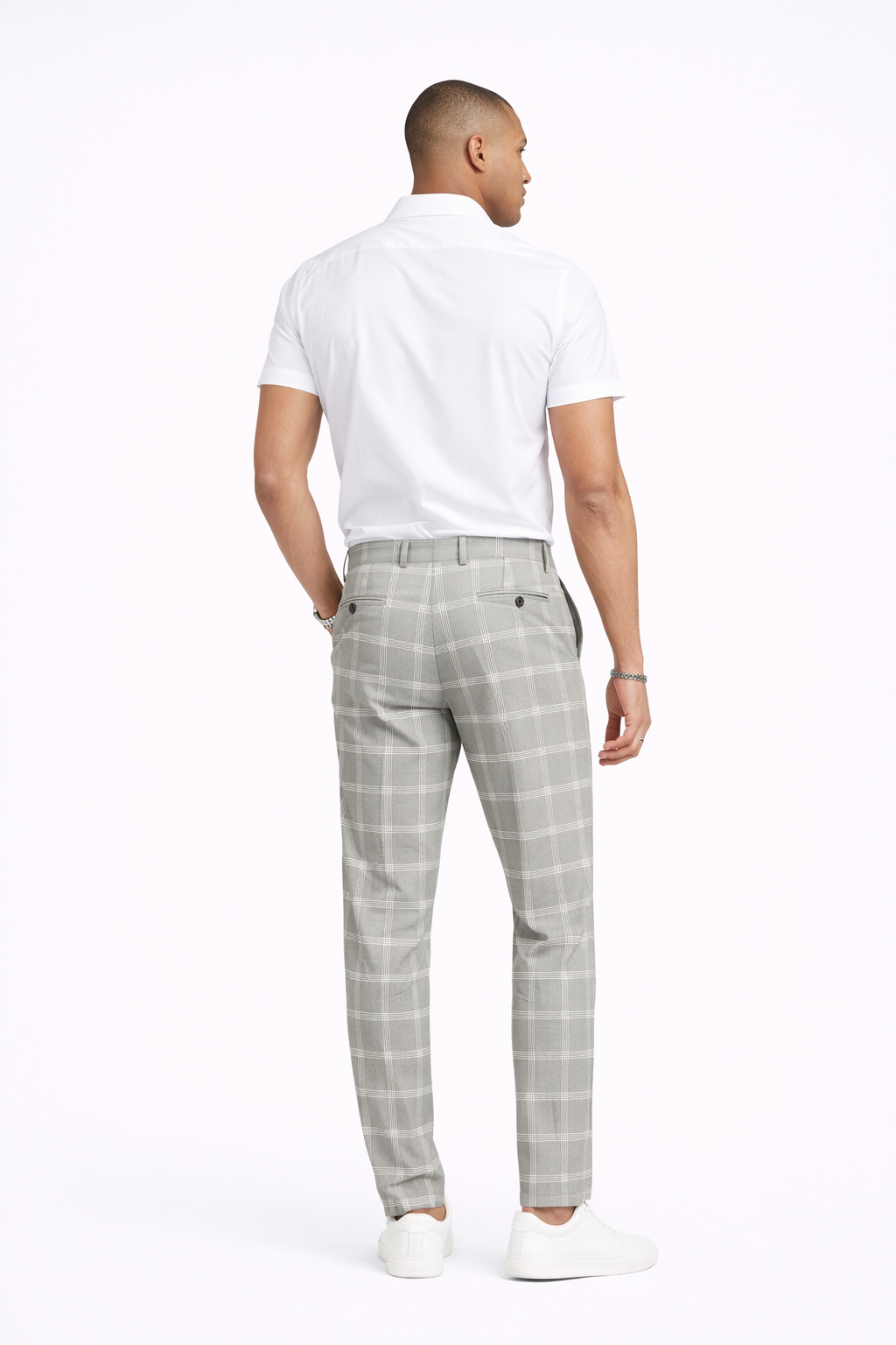 Pantalón Urbano Slim Fit Cuadros Elegance™ – Estilo Moderno y Comodidad Premium