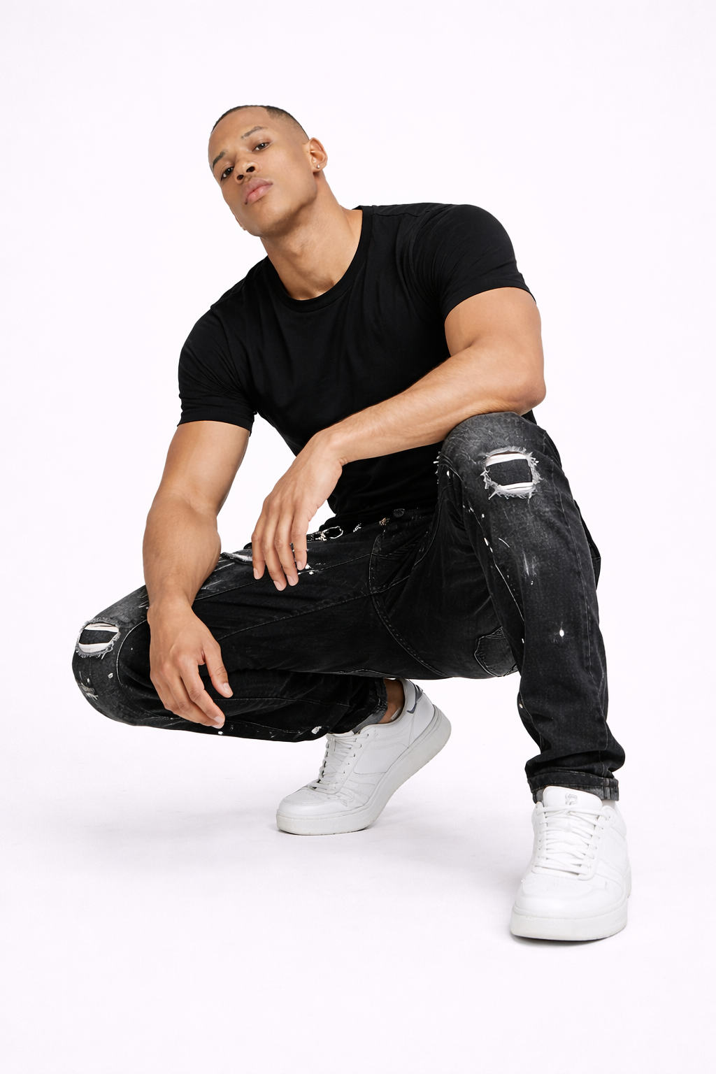 Jeans Slim Fit Urban Edge™ de Estilo Premium Desgastado