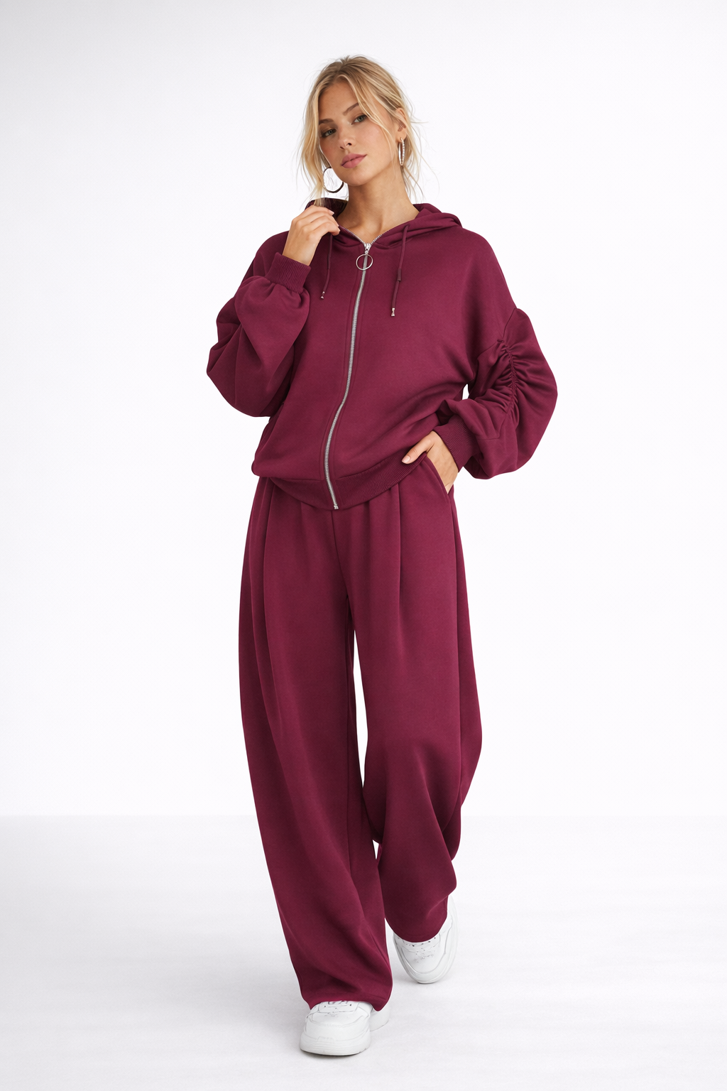 Conjunto Veloura™ Lounge - Hoodie Oversize con Pantalón Fluido Premium