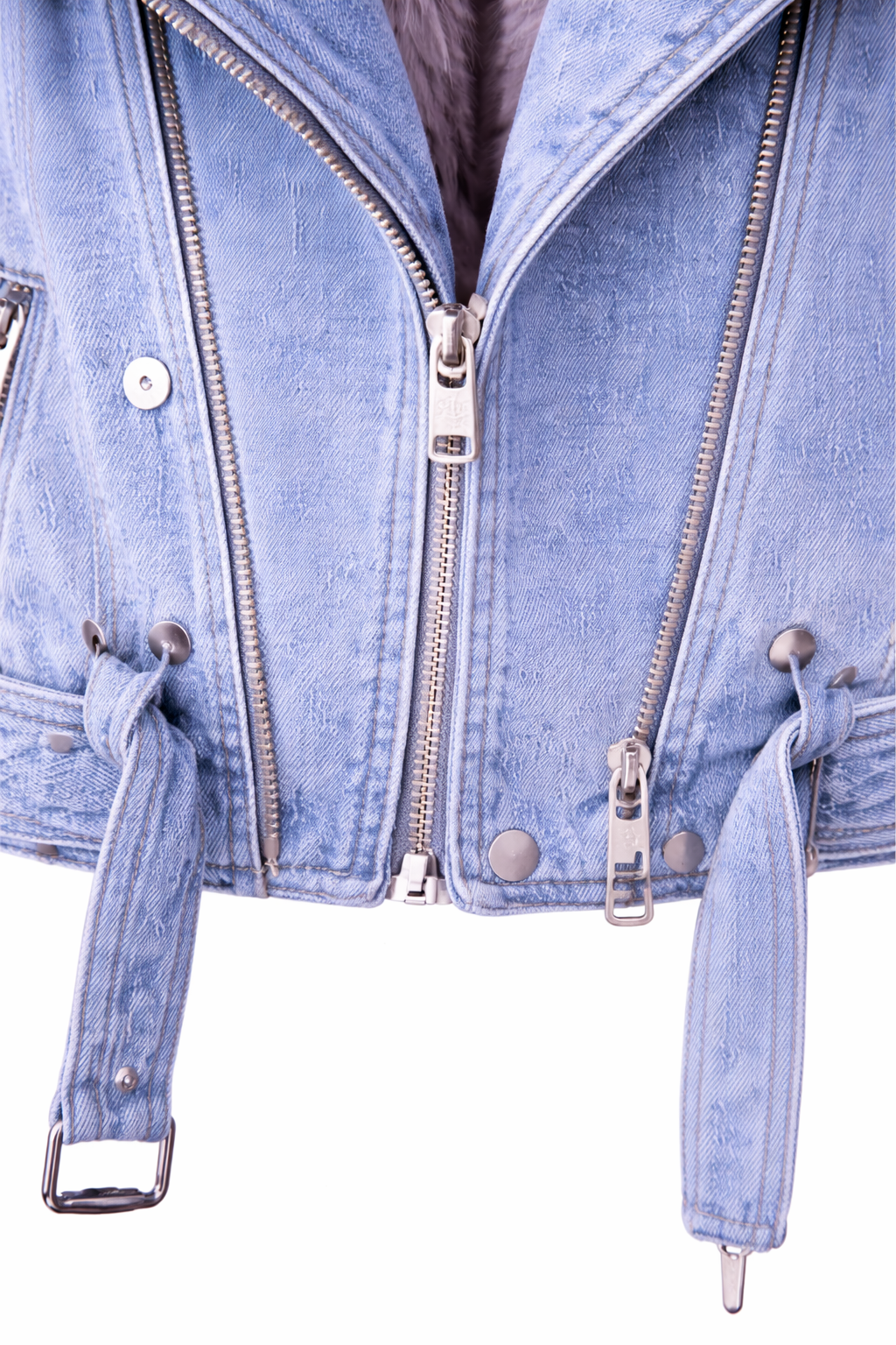 Chaqueta Biker Denim Fur™