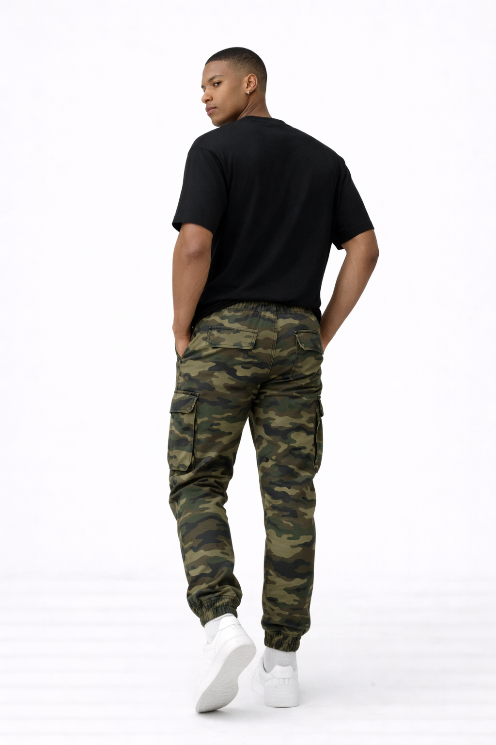 Pantalón Cargo Hombre Camuflaje Estilo Urbano