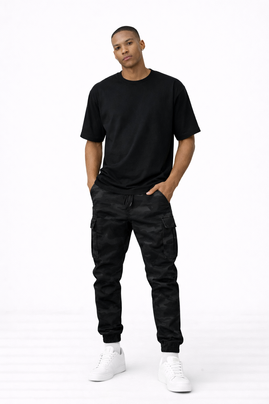Pantalón Cargo Hombre Camuflaje Estilo Urbano