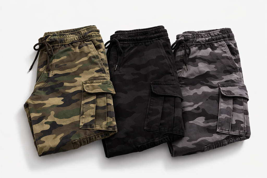Pantalón Cargo Hombre Camuflaje Estilo Urbano