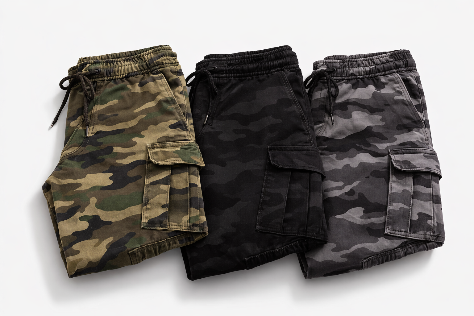 Pantalón Cargo Hombre Camuflaje Estilo Urbano