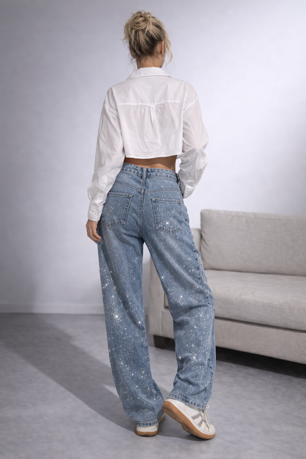 Jeans Brillo Glam Wide Leg - Urban Style