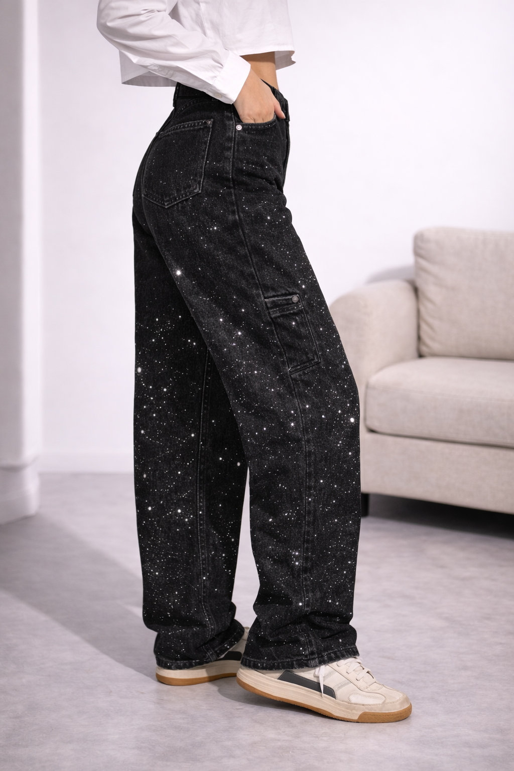 Jeans Brillo Glam Wide Leg - Urban Style