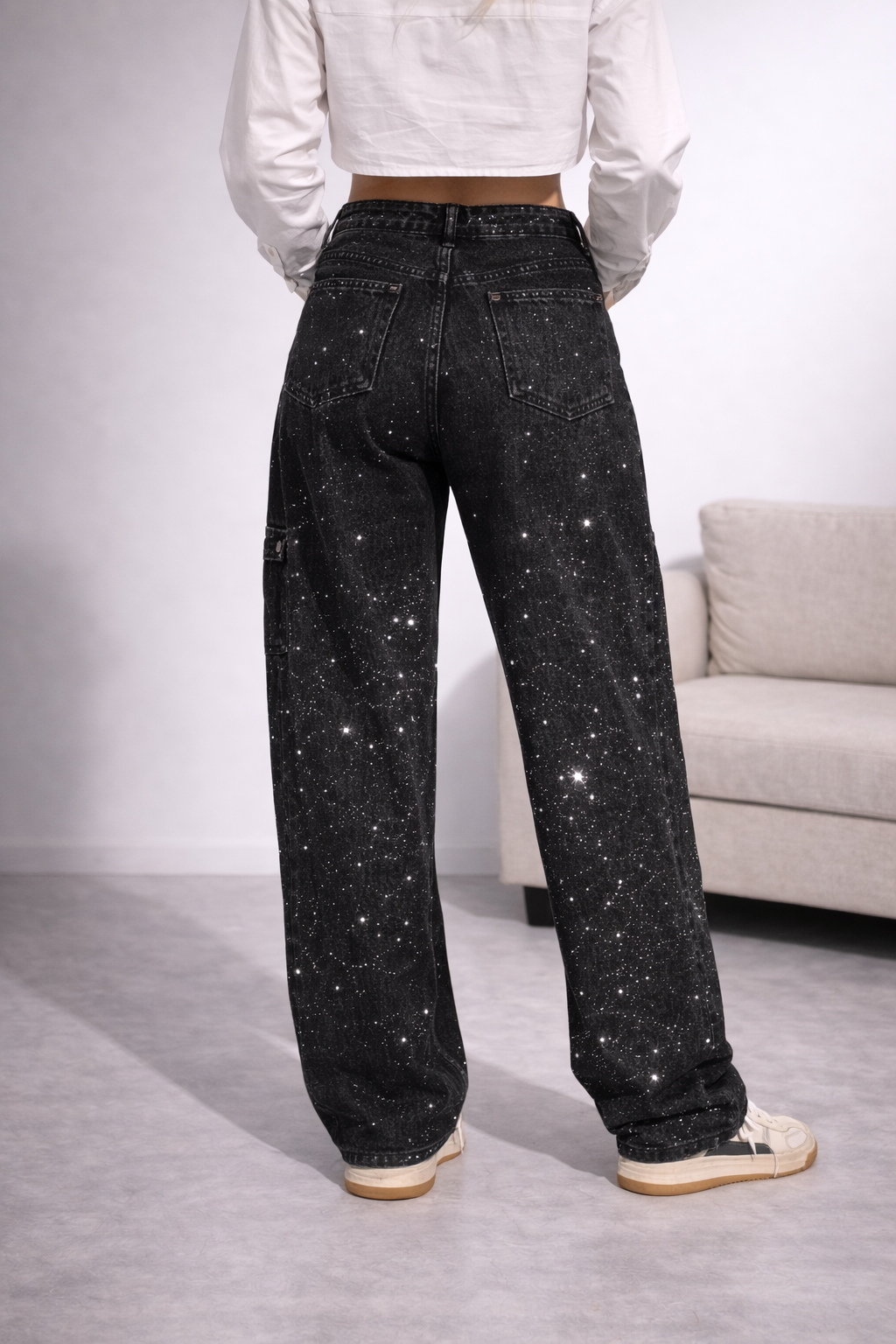 Jeans Brillo Glam Wide Leg - Urban Style