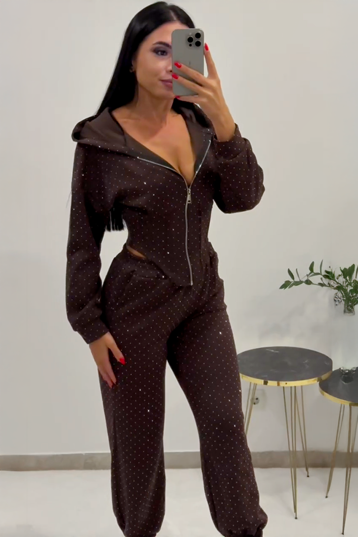 Conjunto Aura™ – Sudadera con Cremallera y Pantalón de Estilo Moderno