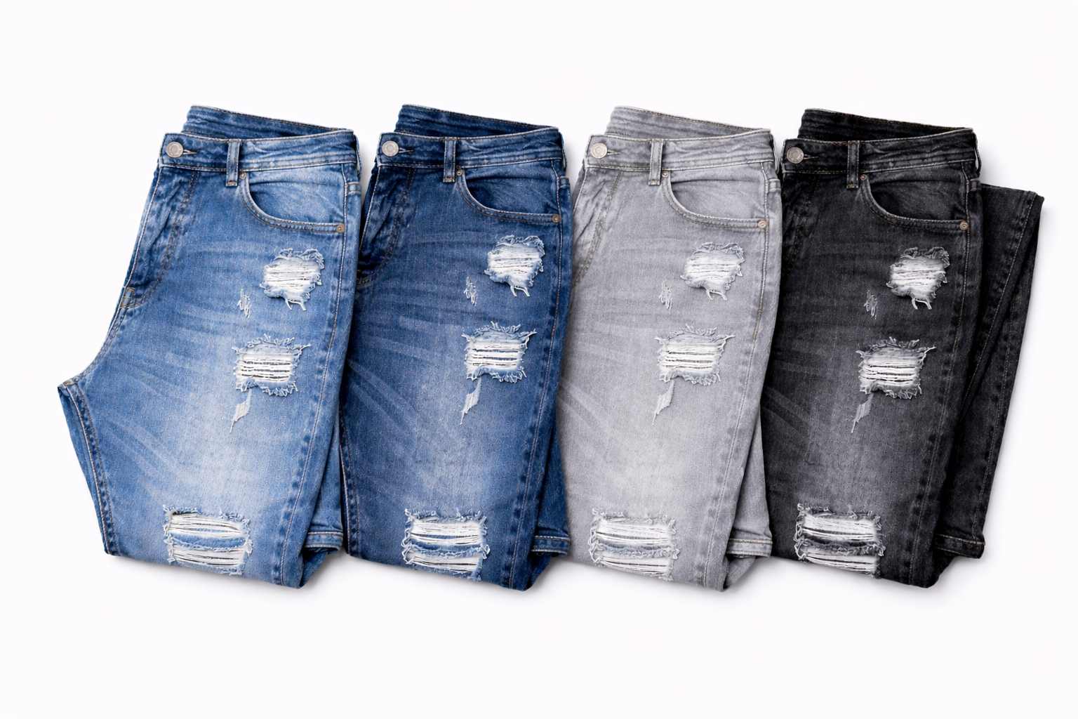 Jeans Slim Fit Urban Destroyed™ de Ajuste Perfecto Premium