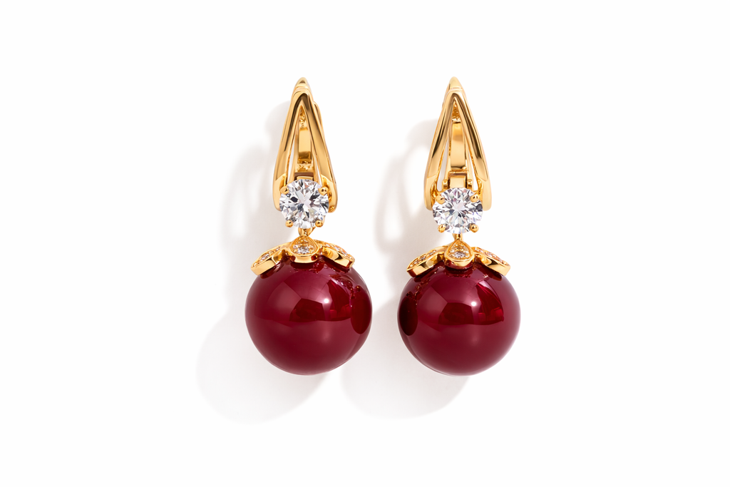 Pendientes Royal Pearl™ – Elegancia Clásica con Detalles Brillantes