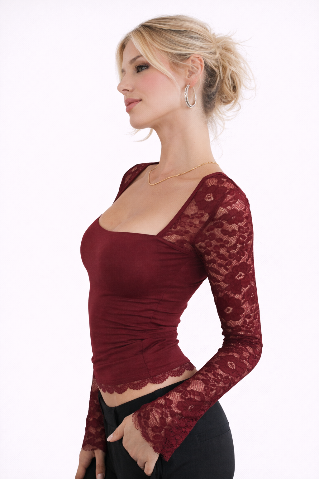 Top Elegance Lace Fit™ de Estilo Premium y Silueta Sofisticada