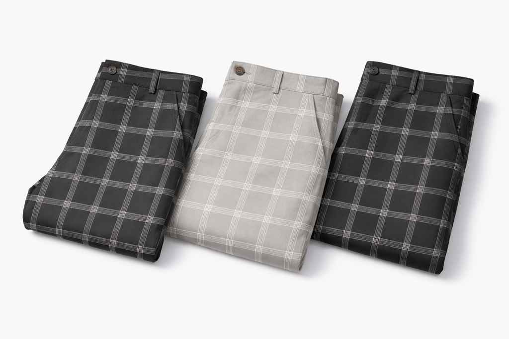 Pantalón Urbano Slim Fit Cuadros Elegance™ – Estilo Moderno y Comodidad Premium