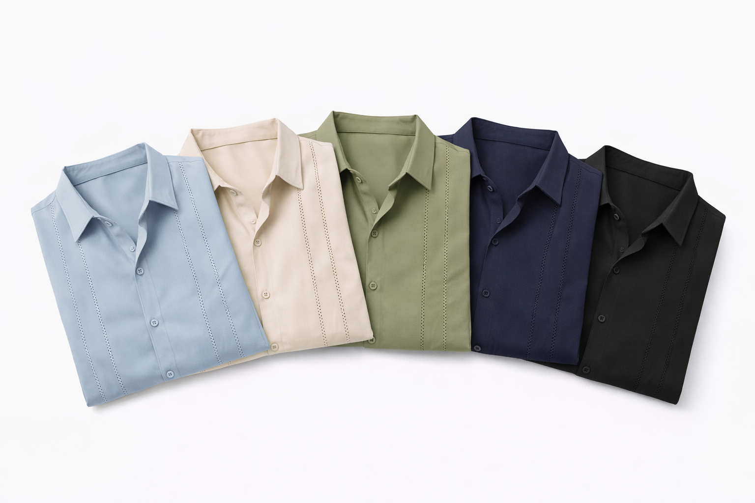Camisa Premium Textura Vertical EliteStyle™ – Elegancia Casual con Detalles Exclusivos