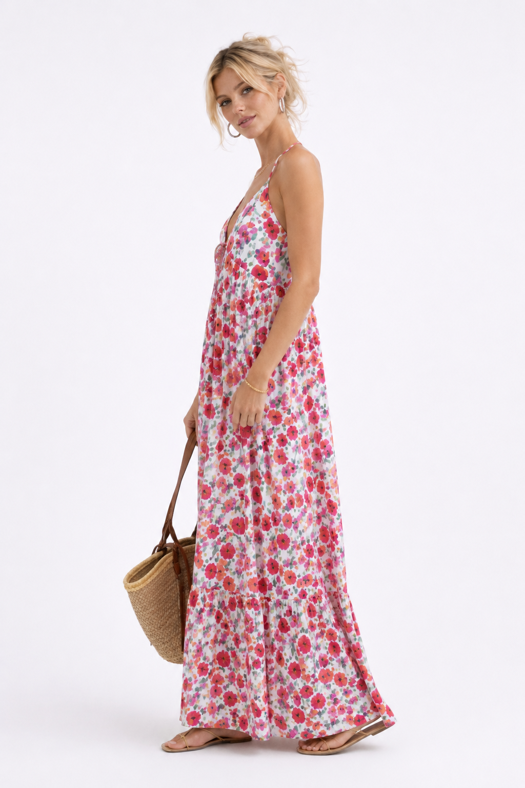 FloraLuxe™ | Vestido Boho Floral Premium de Verano
