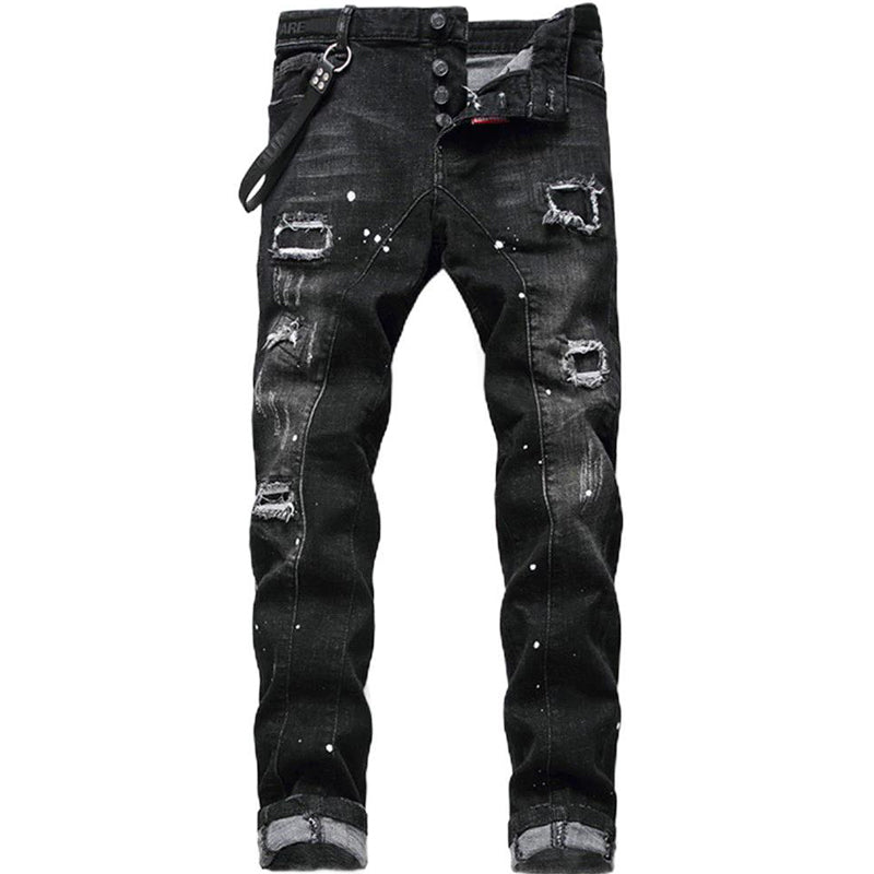 Jeans Slim Fit Urban Edge™ de Estilo Premium Desgastado